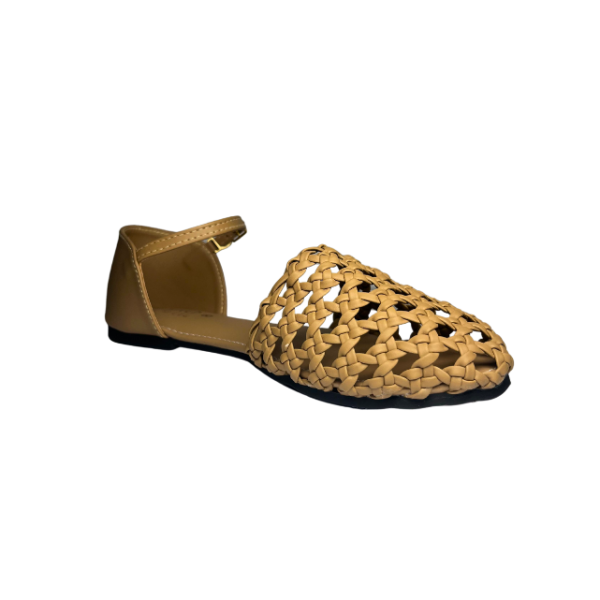Grey Brown Mesh Sandals For Women - Image 2