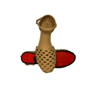 Light Brown Mesh Sandals For Women
